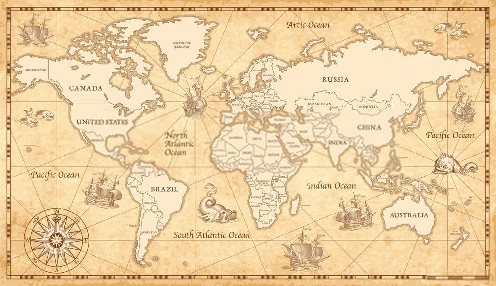 Kahve Falında Dünya Haritası Görmek Modanium